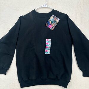 Vintage 90s Hanes Her Way Black Sweatshirt